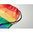 Bolsa de cuerdas rainbow de poliéster RPET 210D